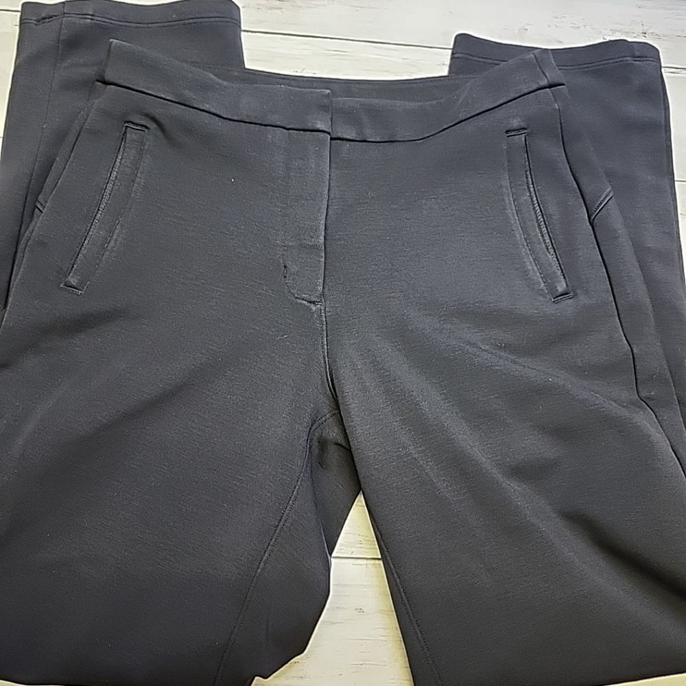 Lululemon On The Move Pants Cropped Zipper Pockets Strech Black Women’s X8 SZ 2